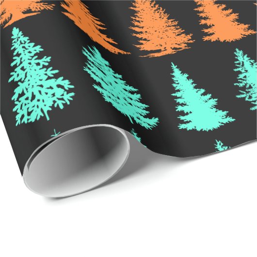 Farbige Baumwrapping-Papier Geschenkpapier (Rolleneckpunkt)