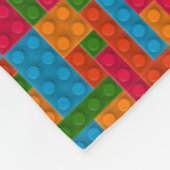 Farbige Bausteine Fleecedecke (Ecke)