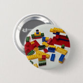 Farbige Bausteine für Kinder Button (Vorne & Hinten)