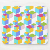 Farbige Bausteine Kunst Muster Mousepad (Vorne)