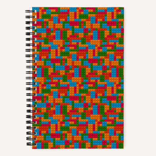 Farbige Bausteine Notizblock (Vorderseite)