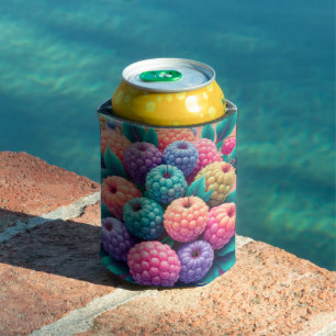 Farbige Beeren für den Sommer Dosenkühler