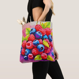 Farbige Beerenschmaus Tasche