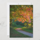 Farbige Begegnungspartei des Herbsttages Einladung (Rückseite)