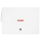 Farbige Begrüßungskarte (Rückseite Horizontal)