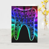 Farbige Begrüßungskarte für Zahn Karte (Gelbe Blume)