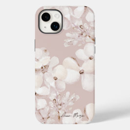 Farbige, beige Blume mit weißer Wasserfarbe, Monog Case-Mate iPhone 14 Plus Hülle