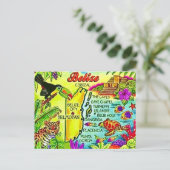 Farbige Belize-Postkarte Postkarte (Stehend Vorderseite)