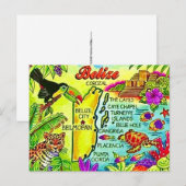 Farbige Belize-Postkarte Postkarte (Vorne/Hinten)