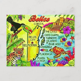 Farbige Belize-Postkarte Postkarte