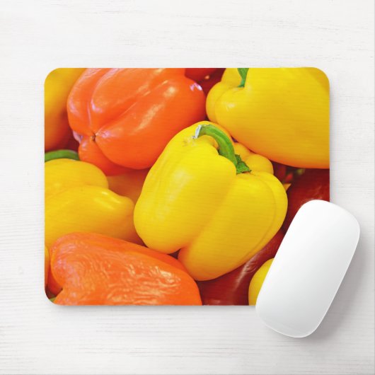 Farbige Bell-Paprikaschoten Mousepad (Mit Mouse)