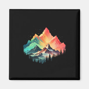 Farbige Berg Outdoor-Klettern Naturwald M Magnet