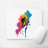 Farbige Bergsteiger-Kletter-Wander-Berg Mousepad (Mit Mouse)