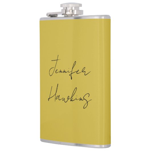 Farbige berufliche schlichte Handschrift Flachmann (Links)