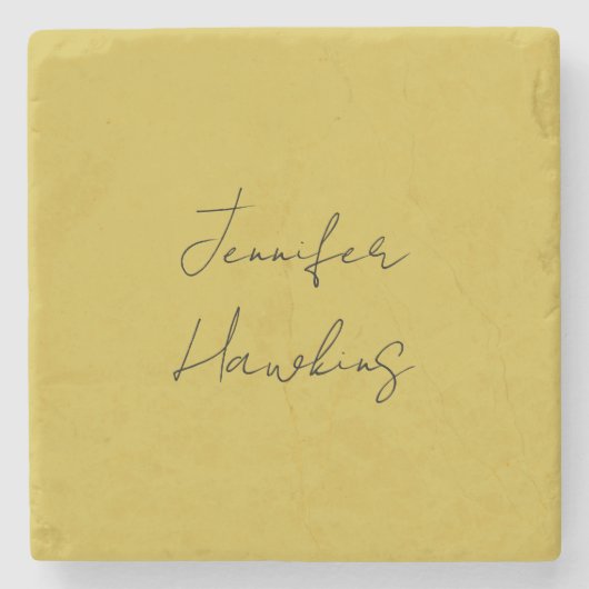 Farbige berufliche schlichte Handschrift Steinuntersetzer (Vorderseite)