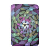 Farbige Bewegungen Abstrakte Trippy Fraktal Art Badematte (Vorderseite Vertikal)