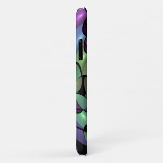 Farbige Bewegungen Abstrakte Trippy Fraktal Art Case-Mate iPhone Hülle (Hinten/Rechts)