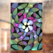 Farbige Bewegungen Abstrakte Trippy Fraktal Art Fensteraufkleber (Blatt 2)