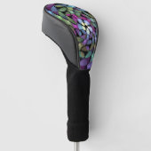 Farbige Bewegungen Abstrakte Trippy Fraktal Art Golf Headcover (angewinkelt)