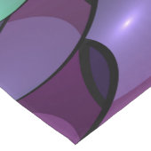 Farbige Bewegungen Abstrakte Trippy Fraktal Art Kurzer Tischläufer (Ecke)