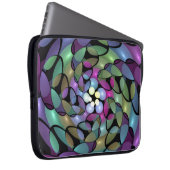 Farbige Bewegungen Abstrakte Trippy Fraktal Art Laptopschutzhülle (Vorne Rechts)