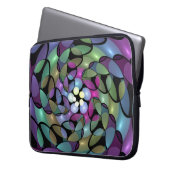 Farbige Bewegungen Abstrakte Trippy Fraktal Art Laptopschutzhülle (Vorderseite Links)