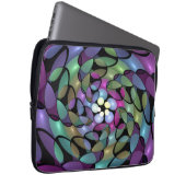 Farbige Bewegungen Abstrakte Trippy Fraktal Art Laptopschutzhülle (Vorne Rechts)