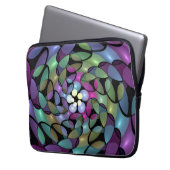 Farbige Bewegungen Abstrakte Trippy Fraktal Art Laptopschutzhülle (Vorderseite Links)