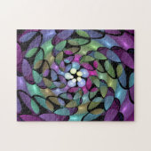 Farbige Bewegungen Abstrakte Trippy Fraktal Art Puzzle (Horizontal)