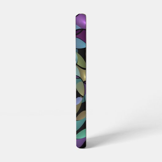 Farbige Bewegungen Abstrakte Trippy Fraktal Art Samsung Galaxy Hülle (Linke Seite)