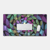 Farbige Bewegungen Abstrakte Trippy Fraktal Art Schreibtischunterlage (Tastatur & Maus)