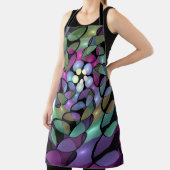 Farbige Bewegungen Abstrakte Trippy Fraktal Art Schürze (InSitu)