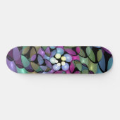 Farbige Bewegungen Abstrakte Trippy Fraktal Art Skateboard (Horizontal)