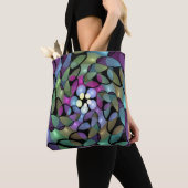 Farbige Bewegungen Abstrakte Trippy Fraktal Art Tasche (Von Nahem)