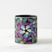 Farbige Bewegungen Abstrakte Trippy Fraktal Art Tasse (Zentrum)