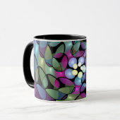 Farbige Bewegungen Abstrakte Trippy Fraktal Art Tasse (Vorderseite Links)