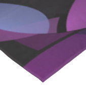 Farbige Bewegungen Abstrakte Trippy Fraktal Art Tischdecke (Schrägansicht)