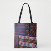Farbige bhutanische Textilien Tasche (Vorderseite)