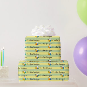Farbige Biene Einzigartige Autismus Neurodivergent Geschenkpapier