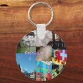 Farbige Bilder der Schweiz von Celeste Sheffey Schlüsselanhänger (Vorderseite)