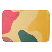 Farbige Bio Formen abstrakter Hintergrund Badematte (Vorderseite)