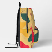 Farbige Bio Formen abstrakter Hintergrund Bedruckter Rucksack (Links)