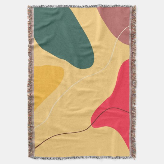 Farbige Bio Formen abstrakter Hintergrund Decke (Vorderseite Vertikal)