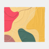 Farbige Bio Formen abstrakter Hintergrund Fleecedecke (Vorderseite (Horizontal))