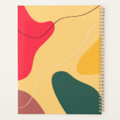 Farbige Bio Formen abstrakter Hintergrund Planer (Rückseite)