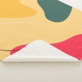 Farbige Bio Formen abstrakter Hintergrund Sherpadecke (3/4)