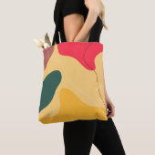 Farbige Bio Formen abstrakter Hintergrund Tasche (Von Nahem)