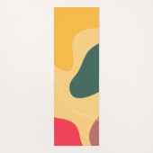 Farbige Bio Formen abstrakter Hintergrund Yogamatte (Vorderseite)