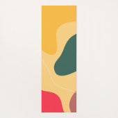 Farbige Bio Formen abstrakter Hintergrund Yogamatte (Rückseite)