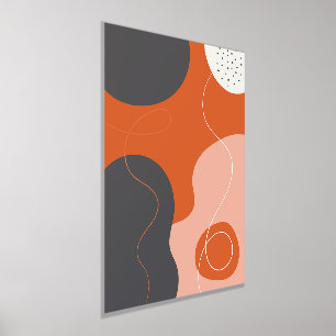 Farbige Bio Formen Modernes Art Poster 2